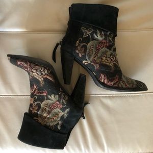 Floral Heeled Boots